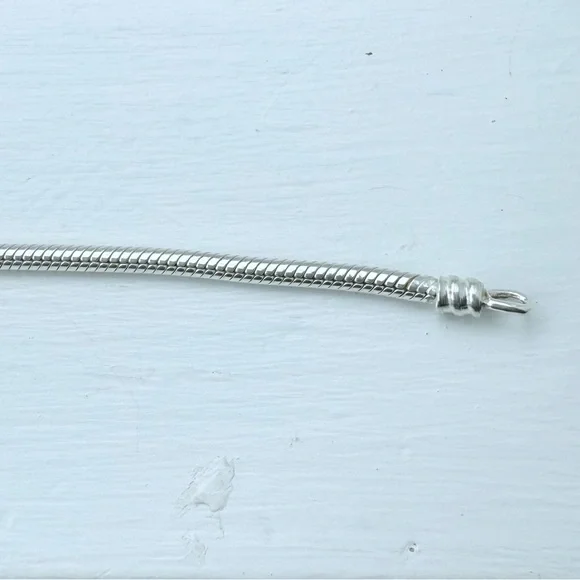 Snake Chain Necklace for Glass and Sterling Silver Beads - Picture 2 of 5